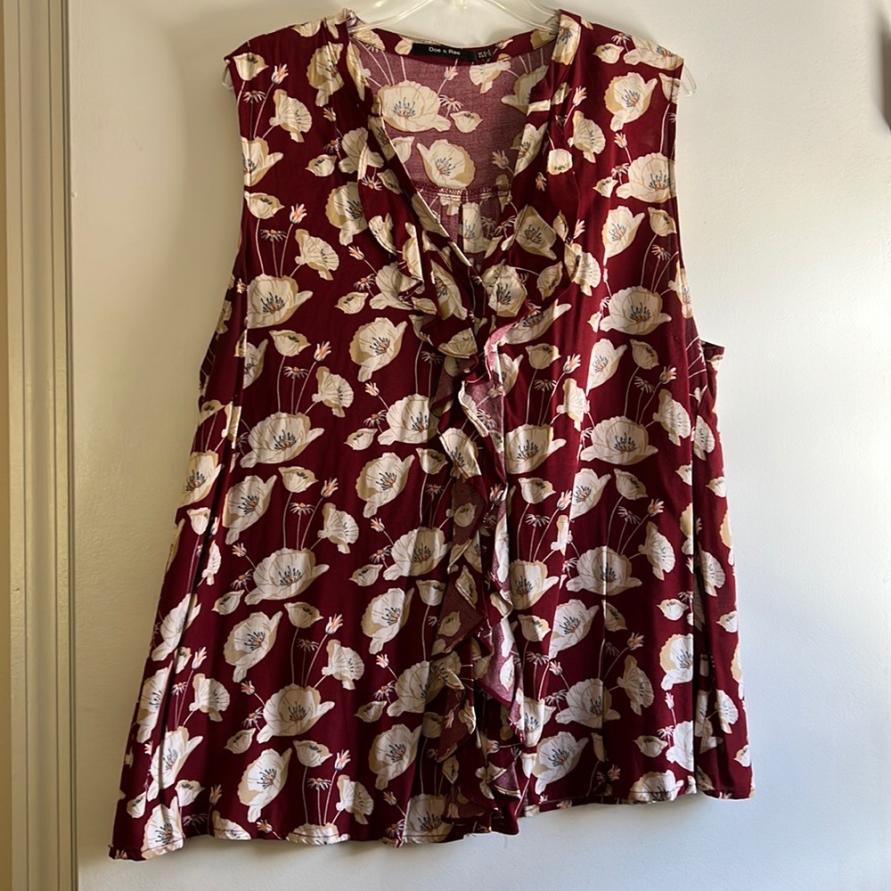 Modcloth Floral Tank Top